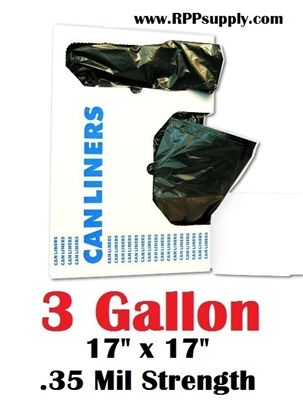 3 Gallon Trash Bags 3 Gal Garbage Bags Can Liners Our In-House Brand 17