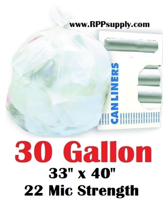 30 Gallon Trash Bags 30 Gal Garbage Bags Can Liners - 33