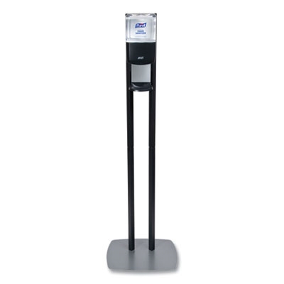 SPECIAL ORDER - GOJO Purell ES8 Hand Sanitizer Floor Stand Graphite / Silver - GEL or FOAM Dispenser - 1 Each