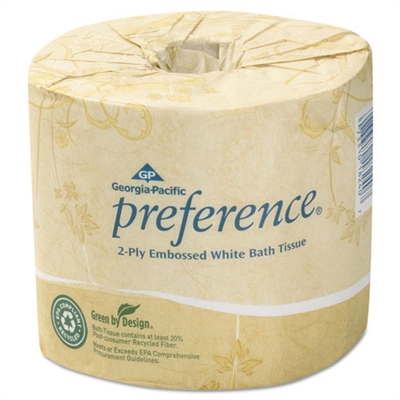 Georgia Pacific Preference Toilet Tissue Paper 2-Ply 80 Rolls x 550 Sheets Each