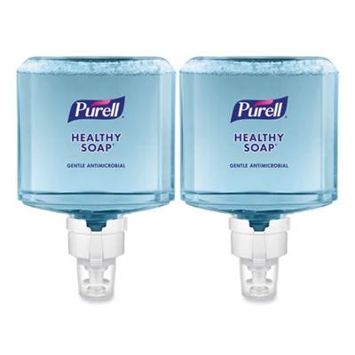 GOJO Purell ES8 Healthy Soap 0.5% BAK Antimicrobial Foam Soap - Light Citrus Floral Scent - 2 x 1200ml Refill Cartridges